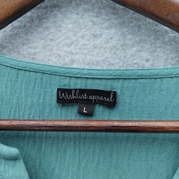 Wishlist Apparel Womens Long Sleeve Green Romper Size L - Picture 2 of 4